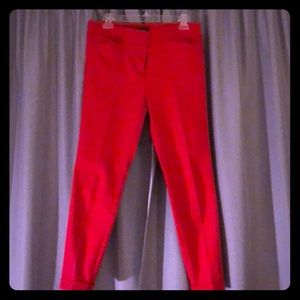 LOFT 8P Marisa Skinny Pants - red